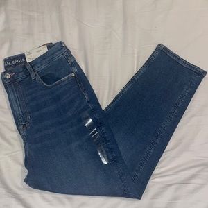 American Eagle curvy mom jeans size 14 regular emotional blue NWT